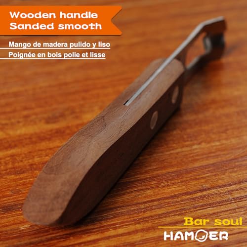 Channel Knife for Cocktails Lemon Citrus Twist Tool Wooden Handle