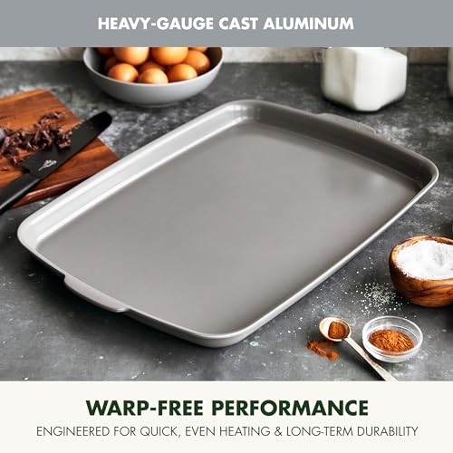 Premiere Ovenware Healthy Ceramic Nonstick 18" x 13" Half Rectangular Baking Pan