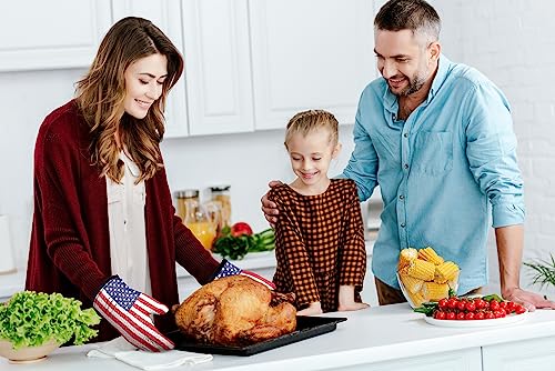 Silicone Smoker BBQ Gloves (Us Flag / One Size Fits Most)