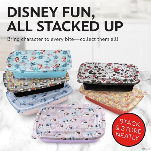 Disney Mickey & Minnie Meal Prep Containers (Mickey & Minnie (Black))