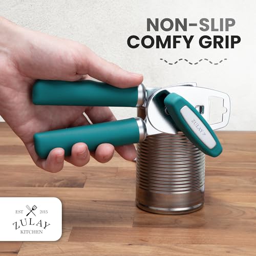Heavy Duty Stainless Steel Can Opener Manual with Bottle Opener