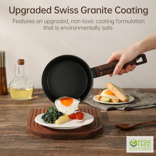 1 QT Nonstick Saucepan with Lid (1 Quarts)