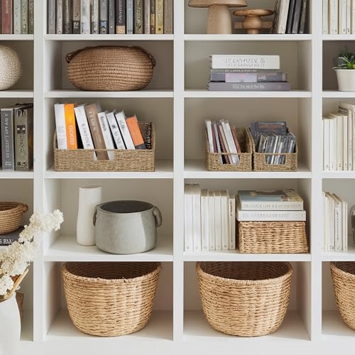Seagrass Storage Baskets (Natural(Seagrass) / 17"L x 11"W x 7½"H + 2x 7½"L x 9½"W x 6¾"H)