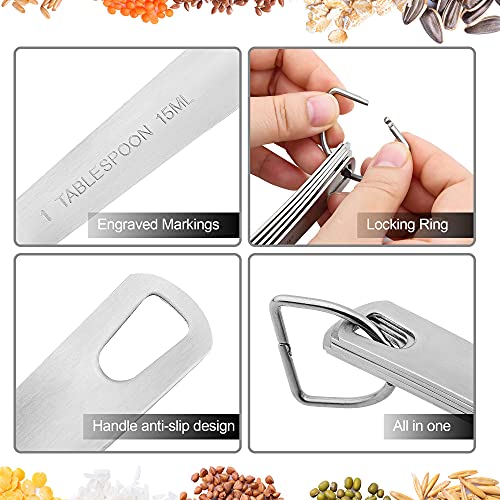 Measuring Cups and Spoons Set (A: 8cups+9spoons)