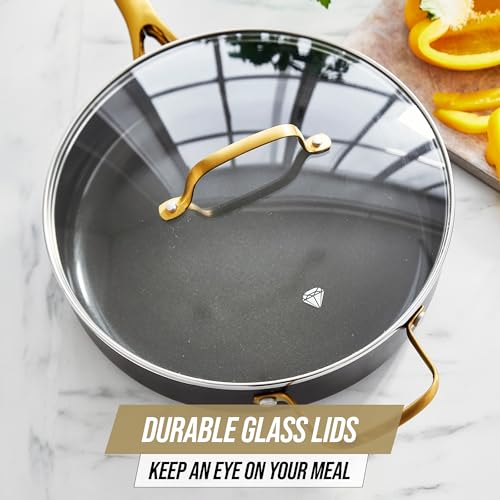 Gold 12 Piece Cookware Set