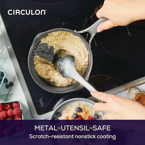 A1 Series Nonstick Straining Sauce Pan with Lid