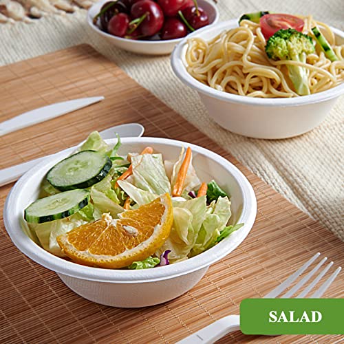 200 Pack 12 OZ Paper Bowls (12 OZ White)