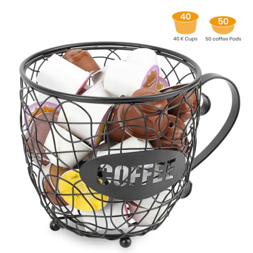 K Cup Holder for Counter (Flat Black / Large for 40 kcups)