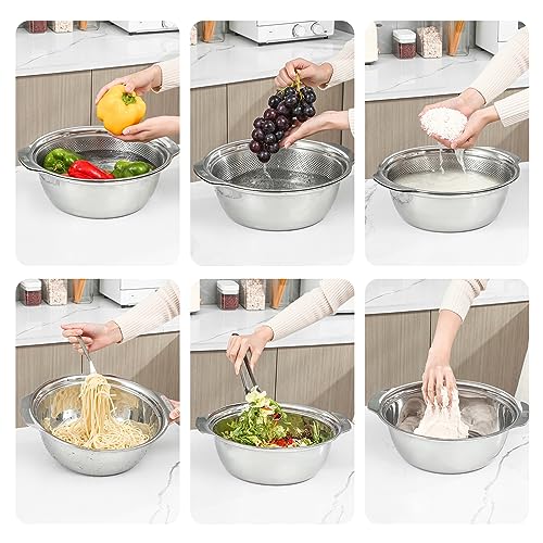 304 Stainless Steel Fine Mesh Colander Set