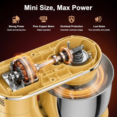 4QT Electric Stand Mixer (Light Gold)