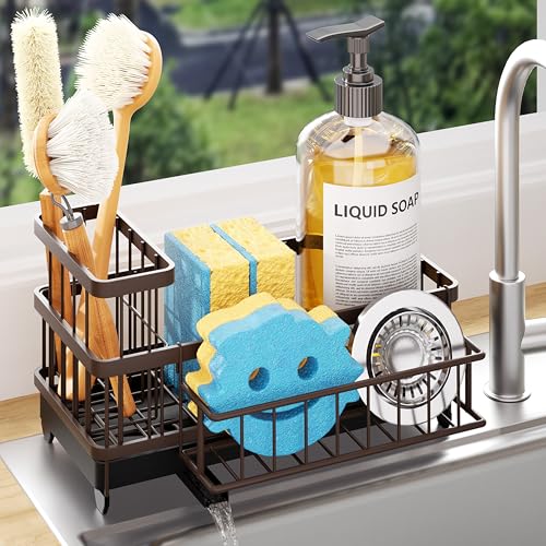 Sponge Holder for Kitchen Sink (Bronze / Large)