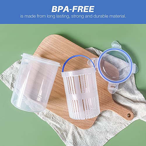 Pickle Jar 24 oz pickle container with strainer Pickle Holder Keeper Lifter (1PACK)