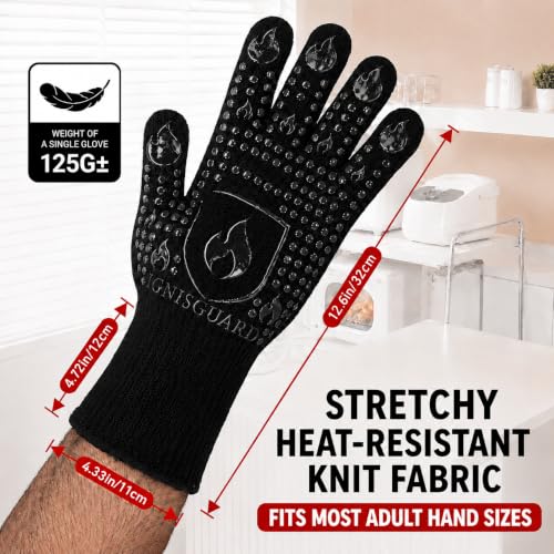 BBQ & Grill Gloves (Black / Large)