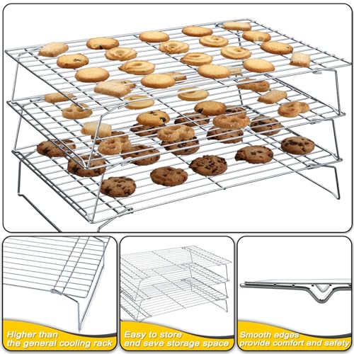Cooling Racks (10" x 16" Silver Tall Baking Rack)