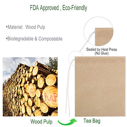 Eco Fil Disposable Tea Filter Bags for Loose Tea