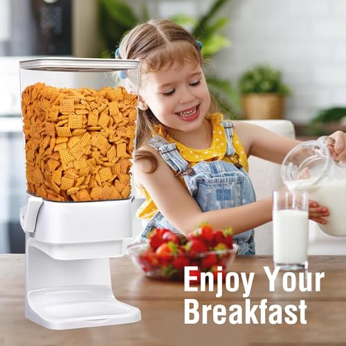 Cereal Dispenser Countertop 3pcs (White & 3pcs)