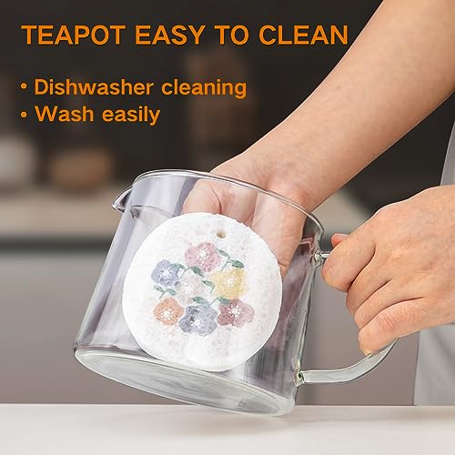 Glass Teapot 51oz (Teapot 51oz+6 Cups)