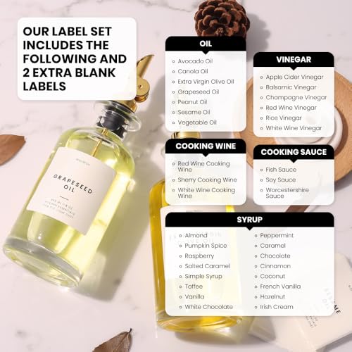 Premium Olive Oil Dispenser Bottles for Kitchen with Pourer (350ml, Set of 2 Bottles / Gold)