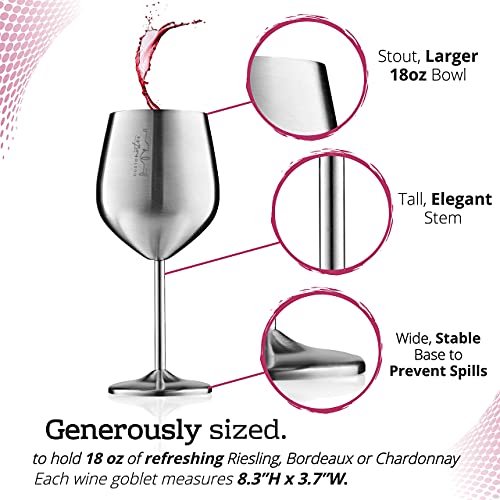 Stainless Steel Wine Glass (2 Count)