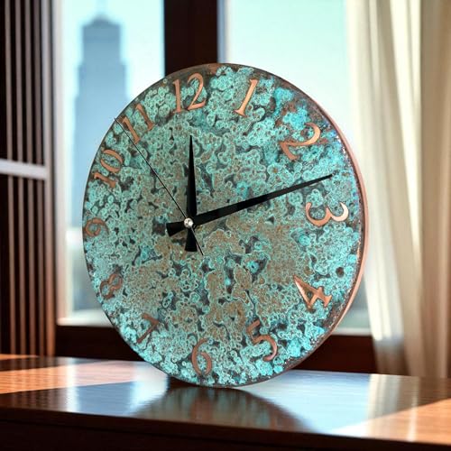 Handmade Pure Copper Wall Clock for Home Decoration (Numbers of Patina / 11)