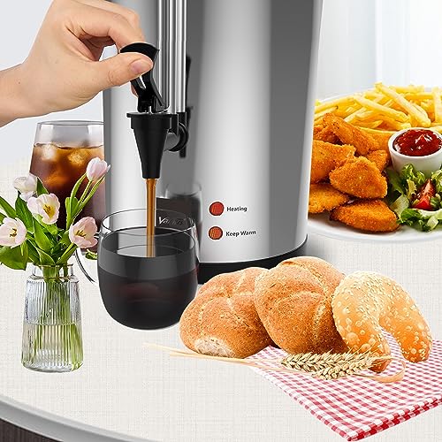 Commercial Stainless Steel Coffee Urn 110 Cup 16L Coffee Maker (16L)