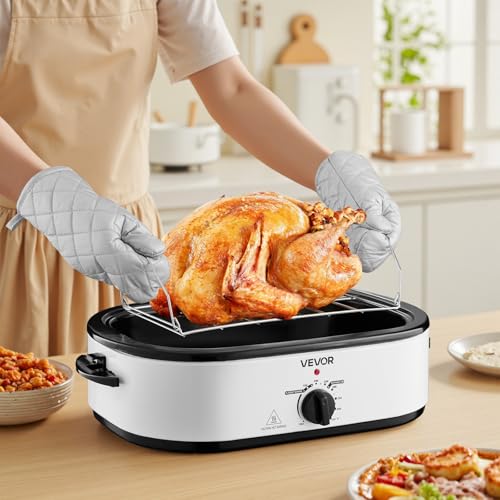 Roaster Oven 18QT Electric Roaster Oven (White / 18QT)
