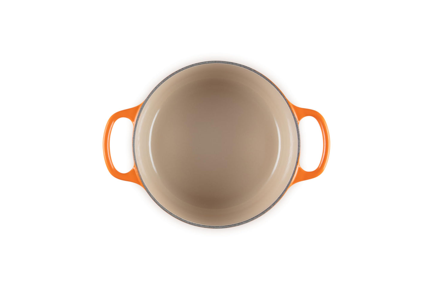 Enameled Cast Iron Round Dutch Oven (Flame / 2 Qt)