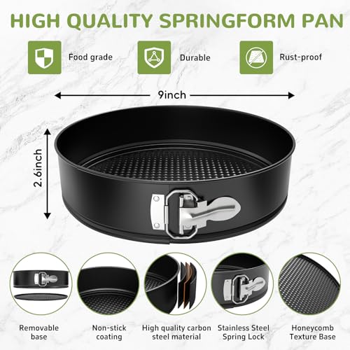 9 Inch Springform Pan with Removable Bottom