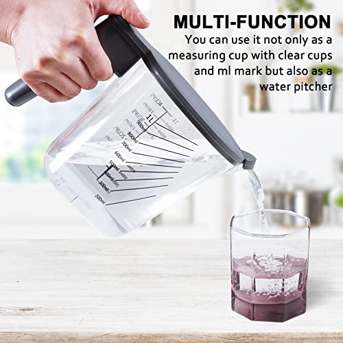 Stackable 10 Piece Measuring Cups and Spoons Set with Lids (10 Count)