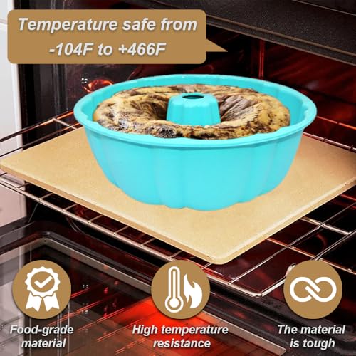 10 Inch Round Silicone Cake Pan (Blue / 1 Pack)