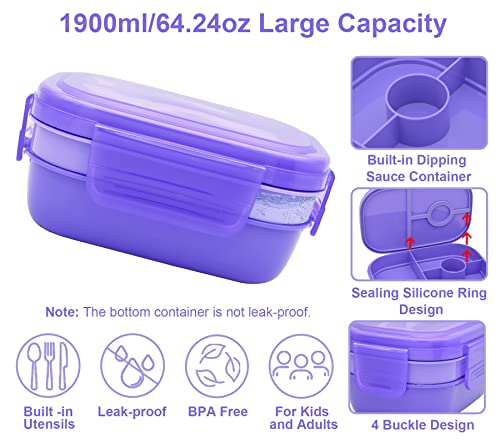 Leakproof Bento Box & Insulated Lunch Bag Set for School and Work