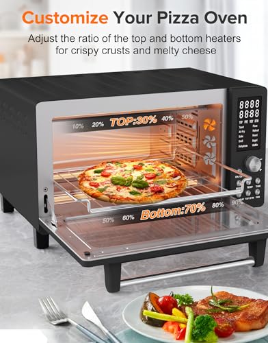 Bravo Pro Smart Air Fryer Toaster Oven Countertop Combo (Black)