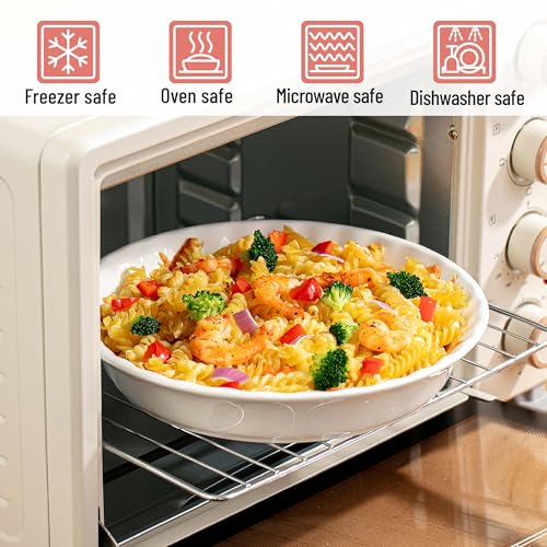 BTaT Ceramic Pie Pan for Baking (4 Count)