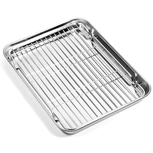 Baking Sheet with Cooling Rack (10.4 x 8 x 1 inch)
