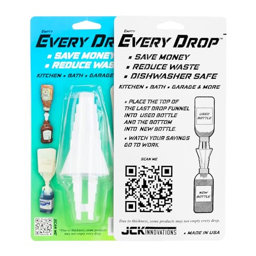 Last Drop Universal Bottle Emptying Kit Transfer Connector for Soap