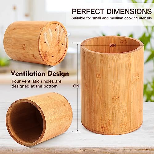 Bamboo Utensil Holder