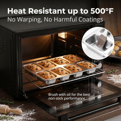 Mini Loaf Pans 8 (Silver)