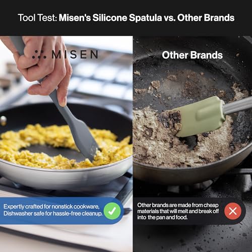 Nonstick Safe Silicone Spatula (Gray)