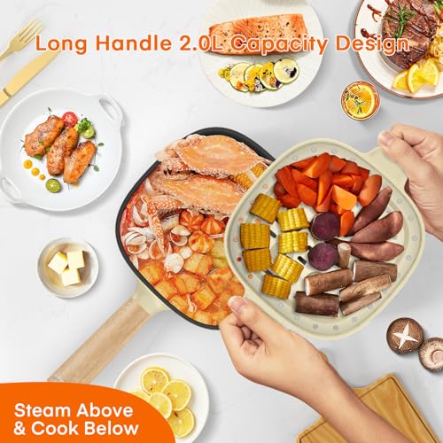 2L Electric Hot Pot (Beige / 2.1 Quarts)