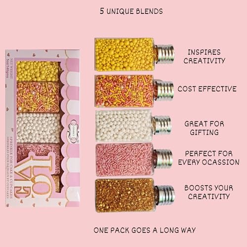 Sprinkles 5 Pack Assorted Cake Decorating Mix