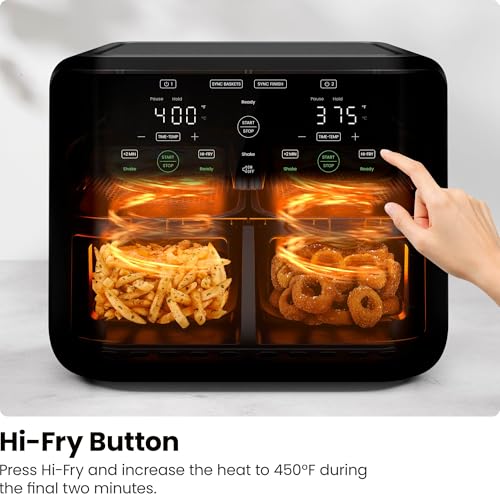 6 Quart Dual Basket Air Fryer (6 Quart)