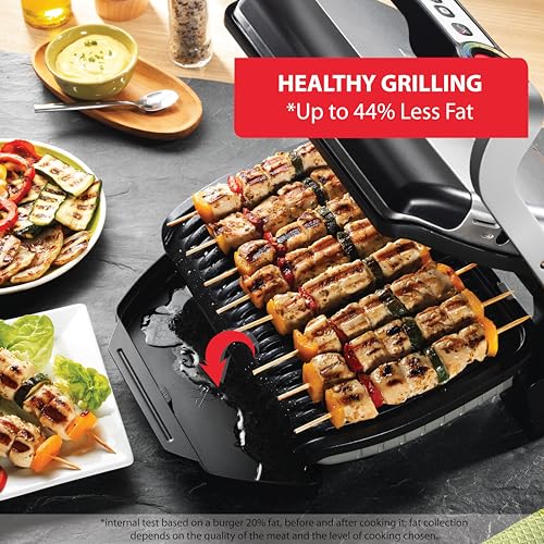 OptiGrill Indoor Panini Press Grill with 6 Cooking Programs (OptiGrill / Up to 4 Servings)