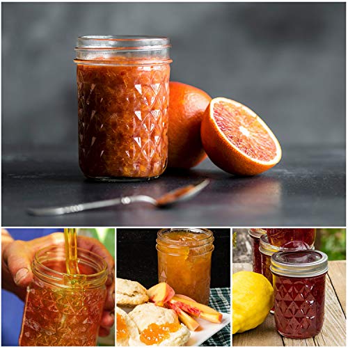 Mason Jars 8 oz (8 oz- 24 Pack)
