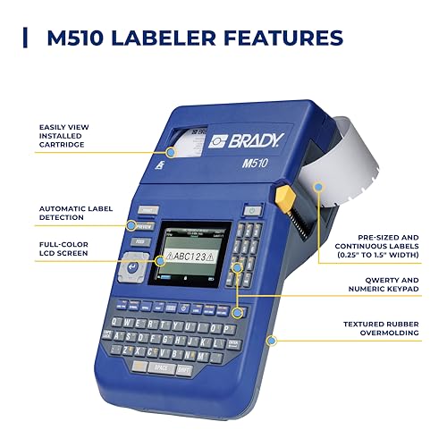 M510 Portable Industrial Label Printer Kit with Laboratory ID Software