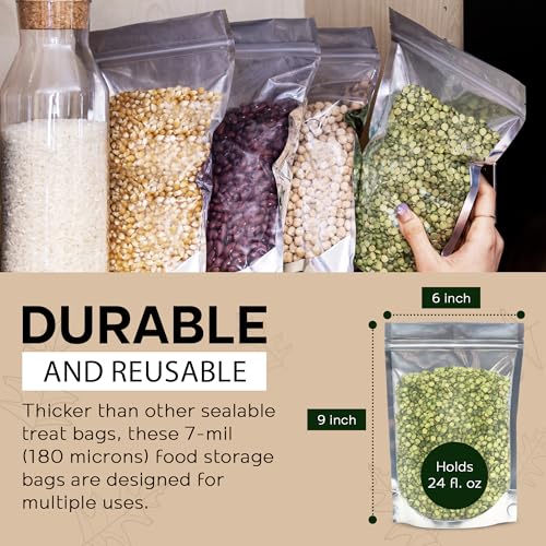 150 Resealable Food Storage Bags (6 x 8.75 inches (15 x 22 cm))