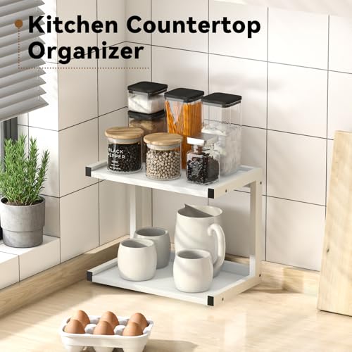Kitchen Counter Shelf Organizer (White / Small)