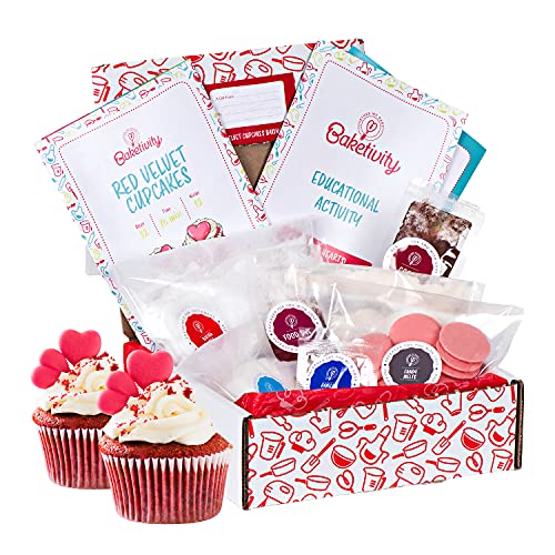 Red Velvet Kids Baking Set with Pre (Red Velvet Cupcakes)