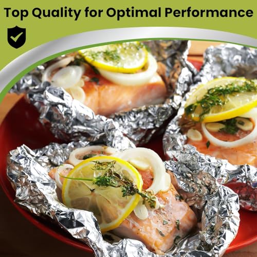 500 Pre Cut Aluminum Foil Sheets (12" x 10.75")