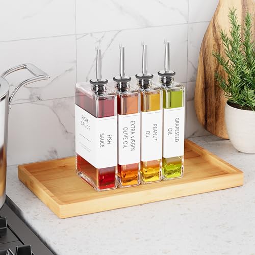 Kitchen Cooking Oil Dispenser Set (6 Pack / Silver)
