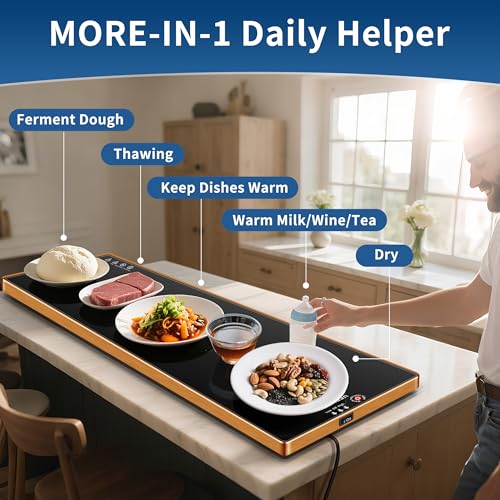 Warming Trays for Buffets Party (Black / Extra Long-47"x12")